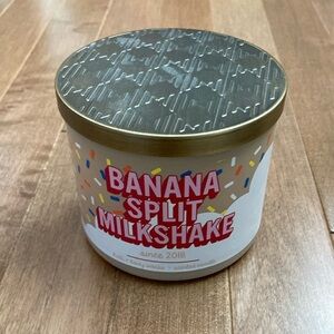 Banana Split Milkshake Scented Candle - Multicolor